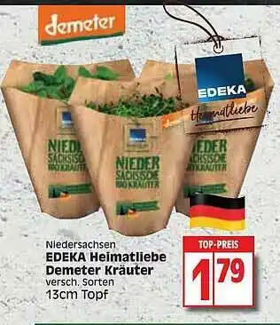 Edeka Niedersachsen Edeka Heimatliebe Demeter Kräuter Angebot