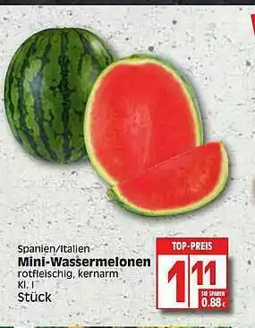 Edeka Spanien-italien Mini-wassermelonen Angebot