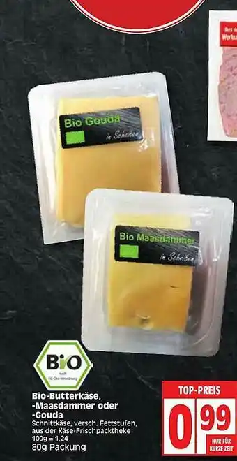 Edeka Bio Butterkase Maasdammer Oder Gouda Angebot