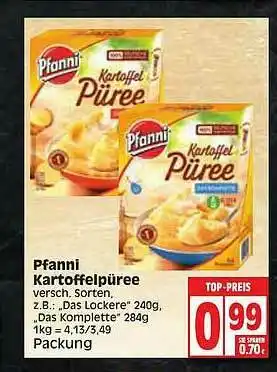 Edeka Pffanni Kartoffelpuree Angebot