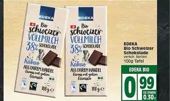 Edeka Edeka Bio Schweizer Schokolade Angebot