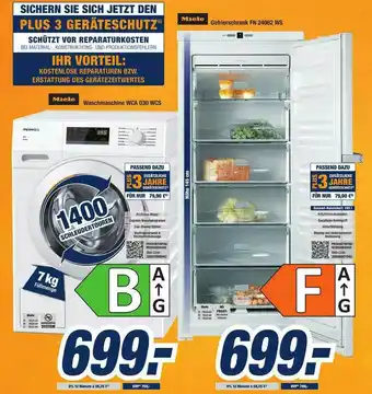 Expert Bening Miele Waschmaschine Wca030wcs Oder Gefrierschrank Fn24062ws Angebot