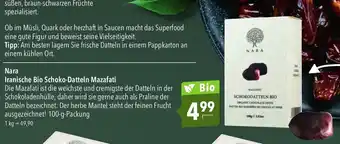 CITTI Markt Nara Bio Schoko-Datteln Mazafati 100g Angebot