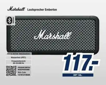 Expert Bening Marshall Lautsprecher Emberton Angebot