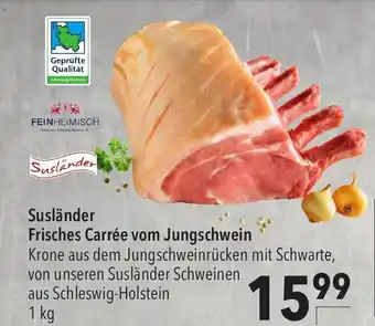 CITTI Markt FeinHeimisch Frisches Carree vom Jungschwein 1kg Angebot