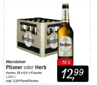 KONSUM Warsteiner Pilsner Oder Herb Angebot