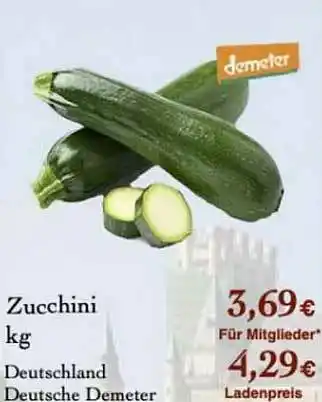 LPG Biomarkt Zucchini Angebot