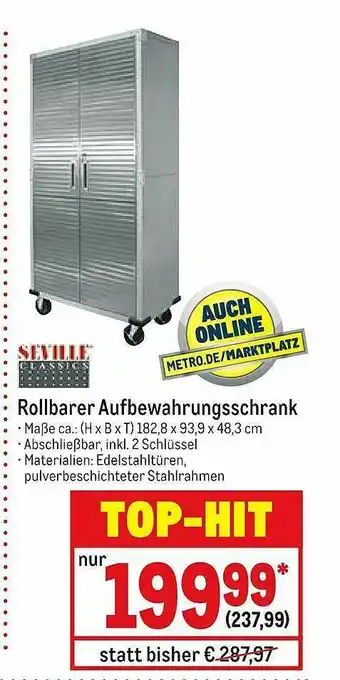 METRO Seville Rollbrater-aufbewahrungsschrank Angebot