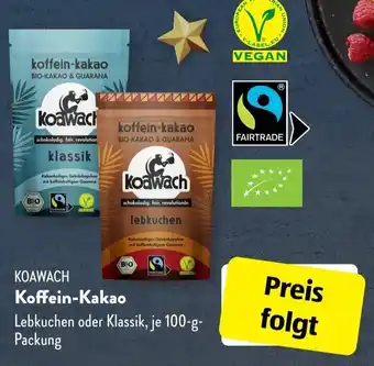 Aldi Süd Koawach Koffein Kakao 100 g Packung Angebot