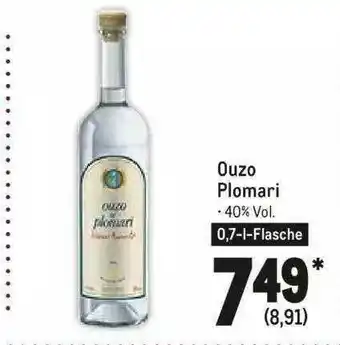 METRO Ouzo Plomari Angebot