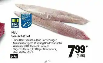 METRO Pro Trace Msc Seelachsfilet Angebot