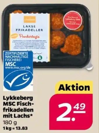 NETTO Lykkeberg MSC Fischfrikadellen mit Lachs 180 g Angebot