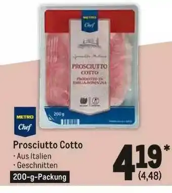 METRO Prosciutto Cotto Angebot