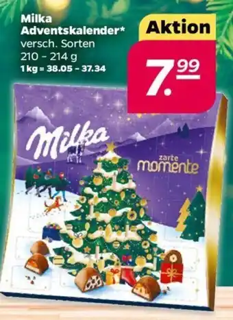 NETTO Milka Adventskalender 210-214 g Angebot