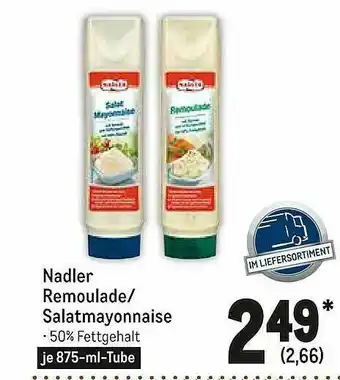 METRO Nadler Remoulade- Salatmayonnaise Angebot