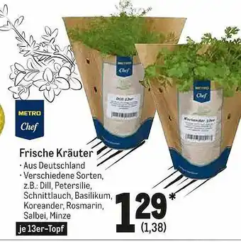 METRO Frische Kräuter Angebot