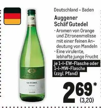 METRO Deutschland-baden Auggener Schaf Gutedel Angebot