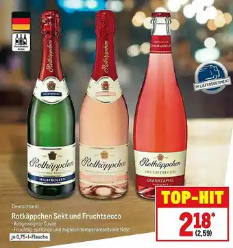 METRO Deutschland Rotkappchen Sekt Und Fruchtsecco Angebot