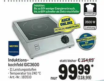 METRO Induktions Kochfeld GIC3600 Angebot