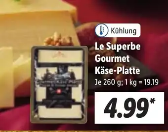 Lidl Le Superbe Gourmet Käse Platte 260 g Angebot