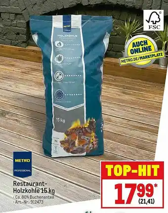 METRO Restaurant Holzkohle 15 Kg Angebot