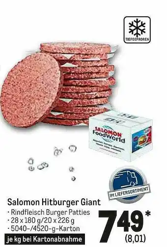 METRO Salomon Hitburger Giant Angebot