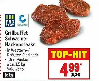 METRO Pro Trace Grillbuffet Schweine Nackensteks Angebot