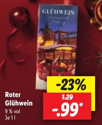 Lidl Roter Glühwein 1 L Angebot