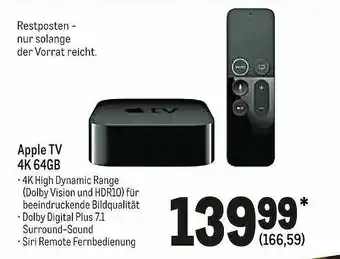 METRO Apple Tv 4k 64gb Angebot