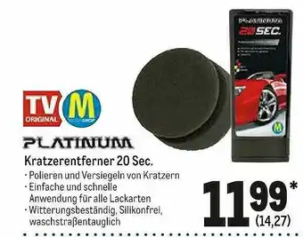 METRO Platinum Kratzerentferner 20 Sec. Angebot