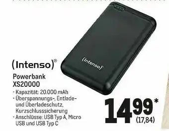 METRO Intenso Powerbank Xs20000 Angebot