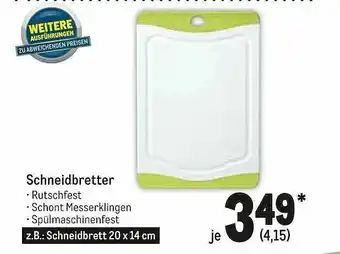 METRO Schneidbretter Angebot