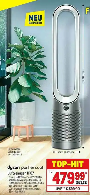 METRO Dyson Purifier Cool Luftreiniger Tp07 Angebot