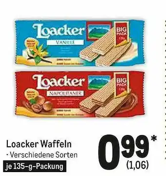 METRO Loacker Waffeln Angebot