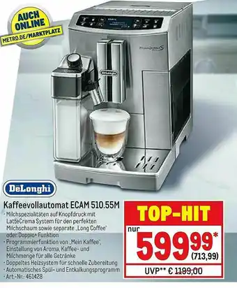 METRO Delonghi Kaffeevollautomat Ecam 510.55m Angebot