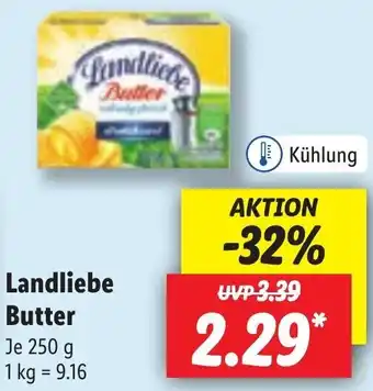 Lidl Landliebe Butter 250 g Angebot