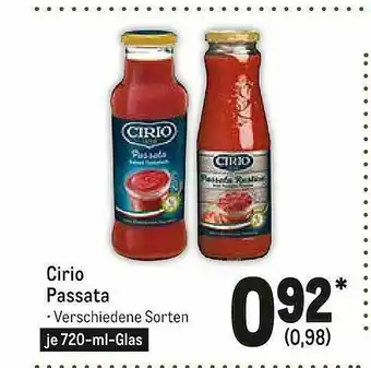 METRO Cirio Passata Angebot