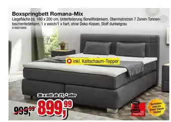 Möbelfundgrube Boxspringbett Romana-mix Angebot