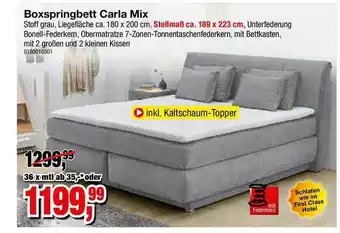 Möbelfundgrube Boxspringbett Carla Mix Angebot