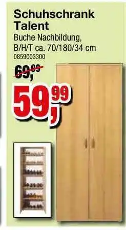Möbelfundgrube Schuhschrank Talent Angebot