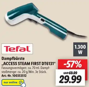 Lidl Tefal Dampfbürste Access Steam First DT6131 Angebot