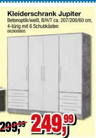 Möbelfundgrube Kleiderschrank Jupiter Angebot