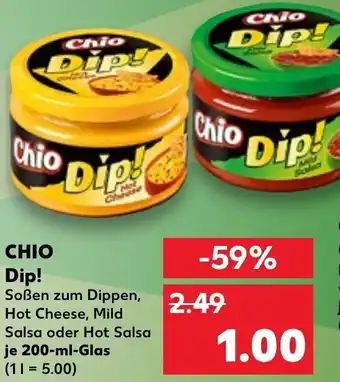 Kaufland Chio Dip! 200 ml Glas Angebot