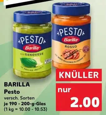 Kaufland Barilla Pesto 190-200 g Glas Angebot