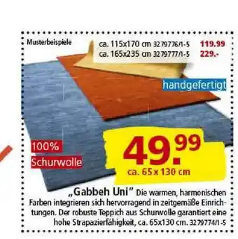 Segmüller „gabbeh Uni” Angebot