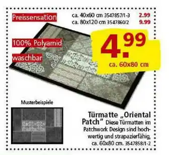 Segmüller Türmatte „oriental Patch” Angebot