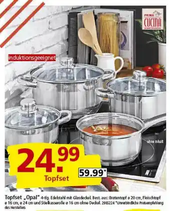 Segmüller Prima Cucina Topfset „opal” Angebot