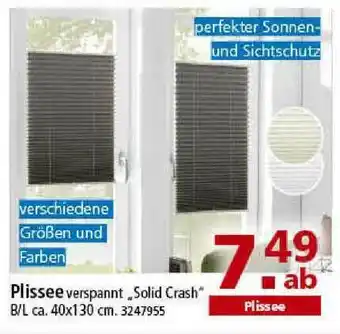 Segmüller Plissee „solid Crash” Angebot