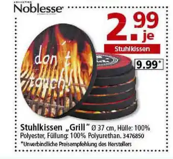 Segmüller Noblesse Stuhlkissen „grill” Angebot