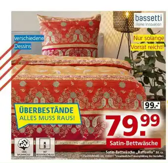 Segmüller Bassetti Satin-bettwäsche Angebot